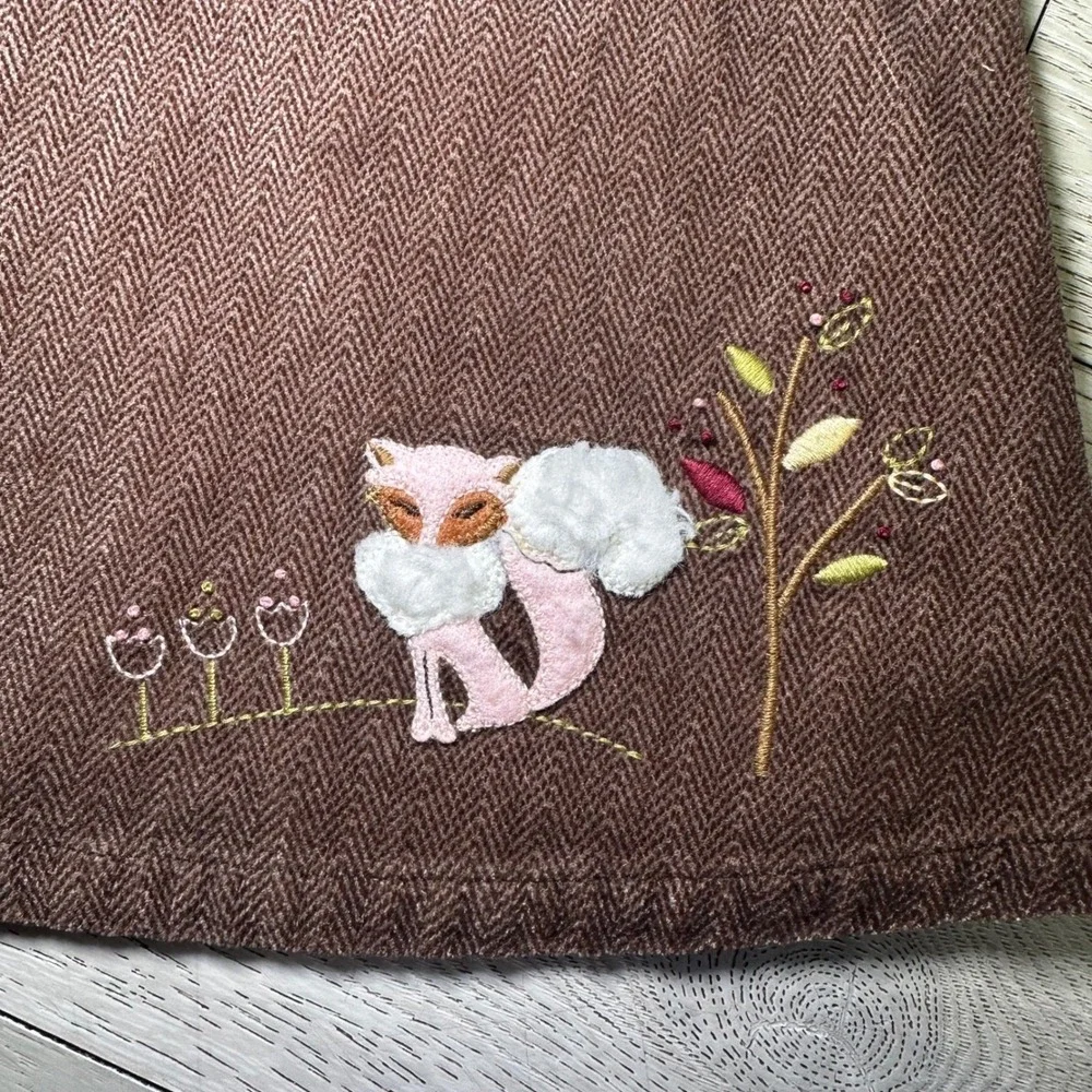 Gymboree vintage 2003 girls fox trot fall‎ brown corduroy 3t toddler jumper